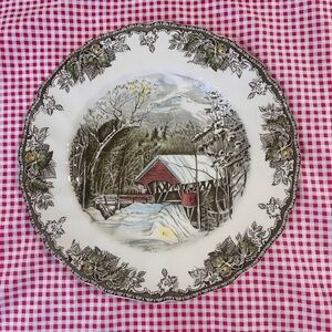 Johnson Brothers Friendly Village The Covered Bridge Dinner Plate Buffet Plate
